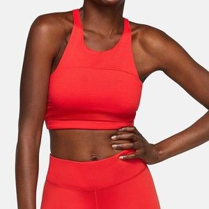 Outdoor Voices Tech Sweat Move Free Crop Top Red